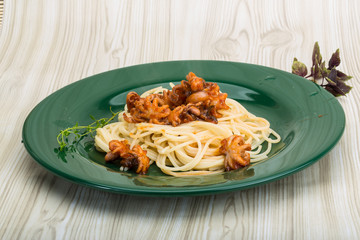 Pasta with octopus