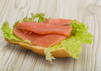 Salmon sandwich