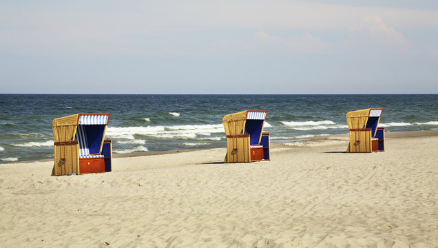 Beach in Jurata. Poland
