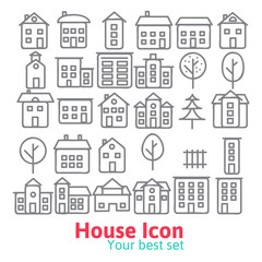 Building icons set.