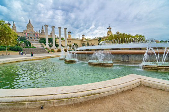 The National Palace in Montjuic, Barcelona, Spain