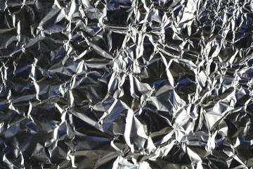 Crinkled tinfoil