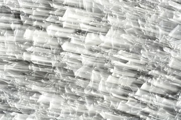 Crinkled tinfoil