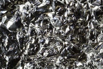 Crinkled tinfoil