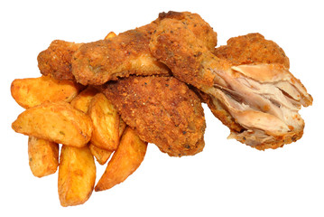 Southern Fried Chicken And Wedges