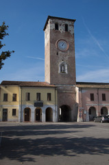 Fototapeta premium Piazza Matteotti con la Torre civica