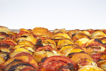 Ratatouille in a glass pan