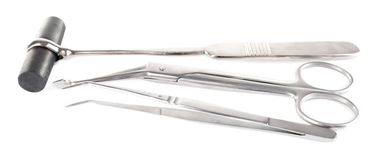 Operation kit isolated on white