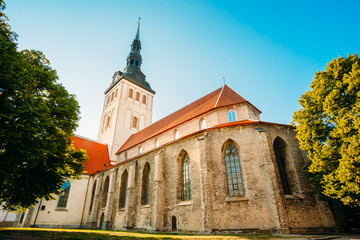 Obraz premium Medieval Former St. Nicholas Church In Tallinn, Estonia