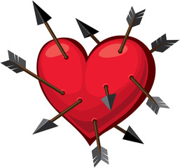 Heart and arrows