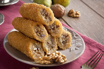 Turkish traditional ramadan pastry dessert