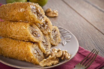 Turkish traditional ramadan pastry dessert