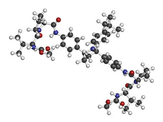 Ombitasvir hepatitis C virus (HCV) drug molecule. 
