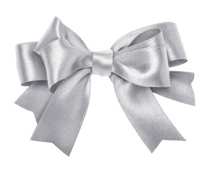 Silver gray ribbon