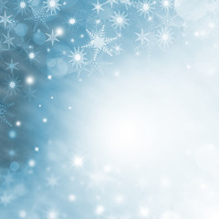 Fototapeta na wymiar Abstract christmas background with snowflakes