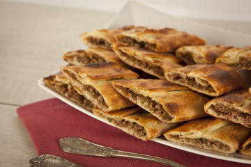 Turkish traditional beef Pide