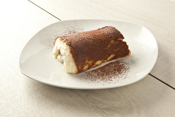 Kazandibi milk baked pudding, Turkish dessert