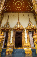 Doors of church in temple, Thailand
