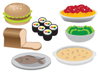 Illustration of Different Food Icons