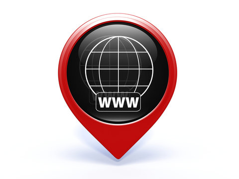 www pointer icon on white background