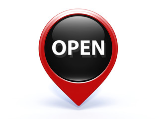 open pointer icon on white background