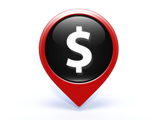 money pointer icon on white background