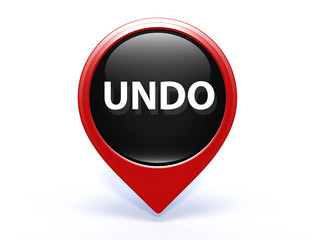 undo pointer icon on white background