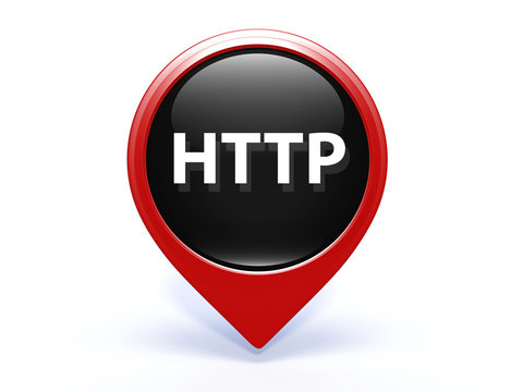 http pointer icon on white background