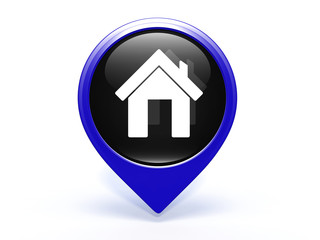 home pointer icon on white background