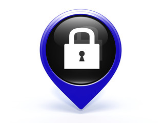 protect pointer icon on white background