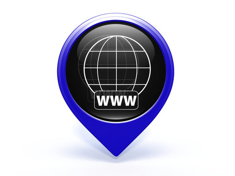 www pointer icon on white background