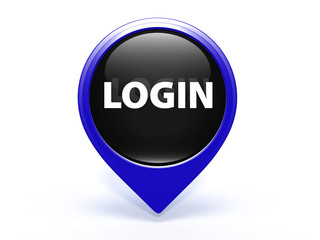 login pointer icon on white background