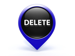 delete pointer icon on white background