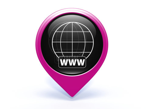 www pointer icon on white background