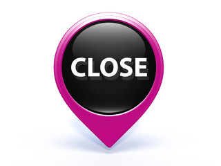 close pointer icon on white background