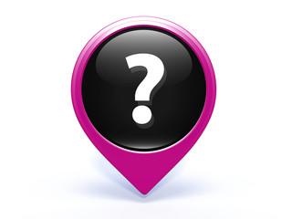 information pointer icon on white background