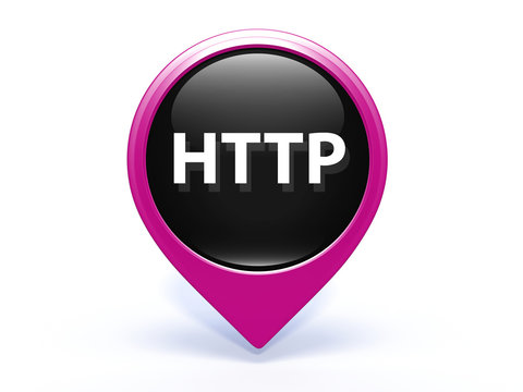 http pointer icon on white background