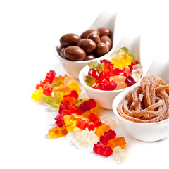 Mixed colorful candies