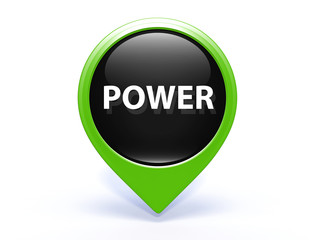 power pointer icon on white background