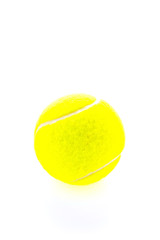 Tennis ball isolated on white background