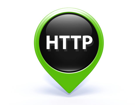 http pointer icon on white background