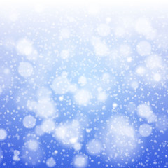 Christmas snowflakes blurred  background.  Vector illustration.