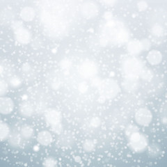 Christmas snowflakes background vector blue light abstract