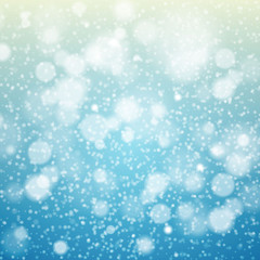 Christmas snowflakes blurred  background.  Vector illustration.