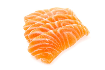 Salmon meat sashimi