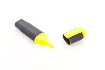 highlighter pen isolated on white background