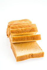 Bread isolated on white