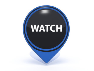 watch pointer icon on white background