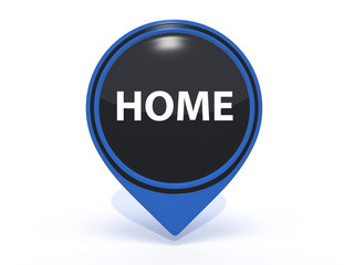 home pointer icon on white background