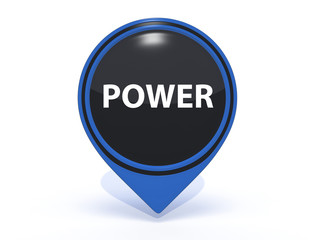 power pointer icon on white background